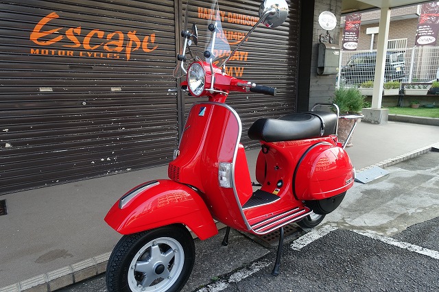 VESPA PX125 ユーロ3 赤 Rキャリア付き | Escape Bike