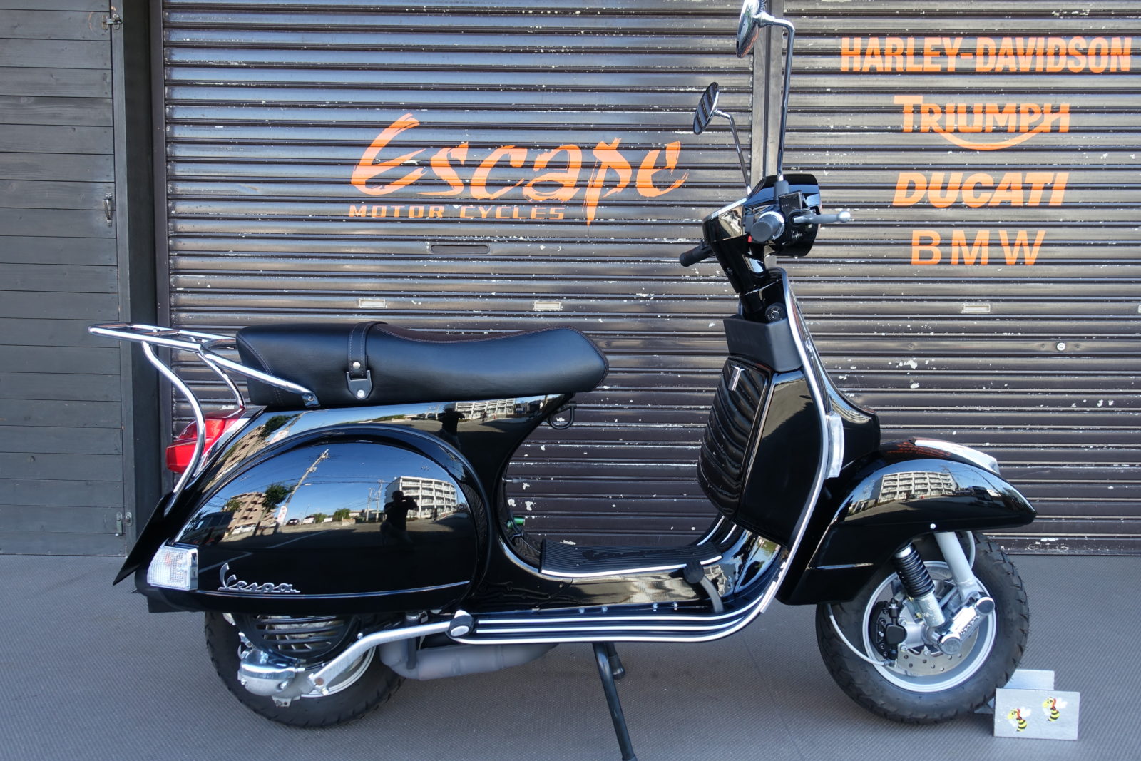 VESPA PX150ユーロ ブラック リヤキャリア付き