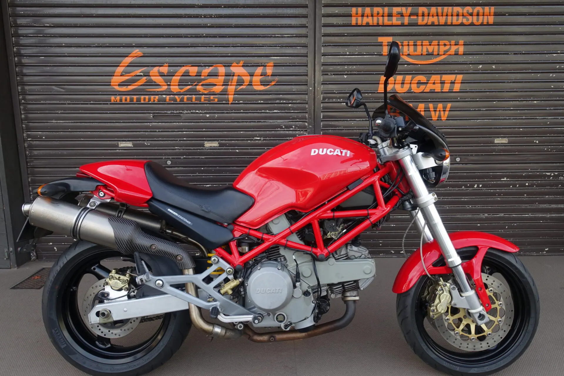 DUCATI モンスター400ie チタニウムマフラー | Escape Bike