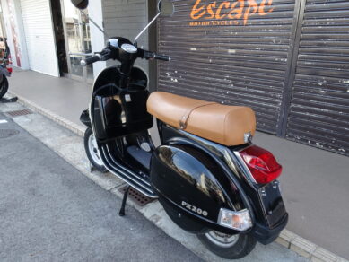 VESPA PX200FL2 キャメルシート | Escape Bike
