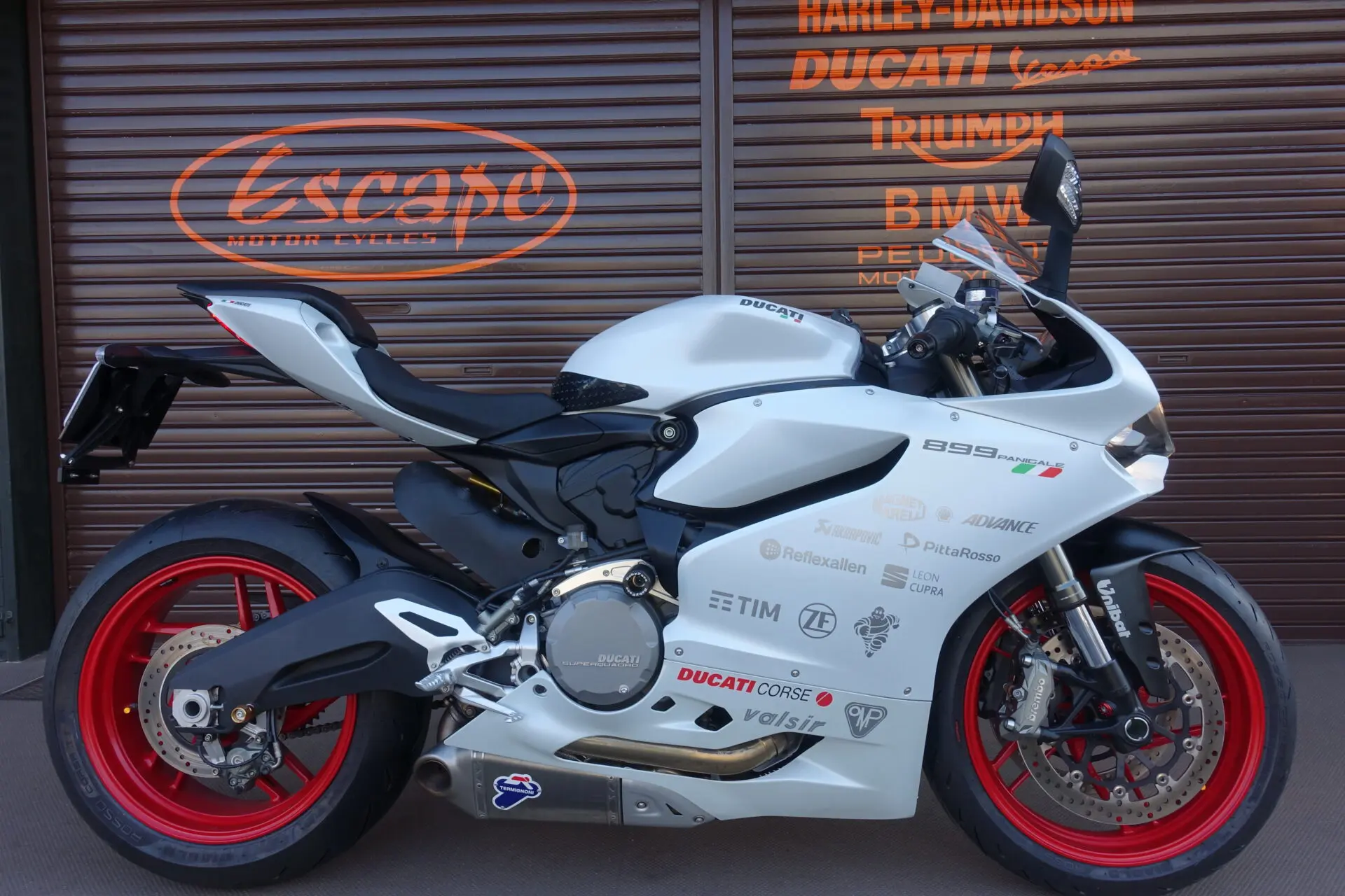 DUCATI 899パニガーレ テルミマフラー RACE表示 | Escape Bike