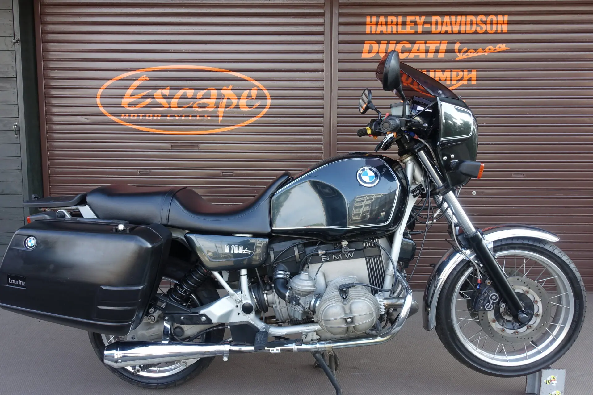 BMW R100R 左右二本出しテーパードマフラー ビキニカウル パニアケース