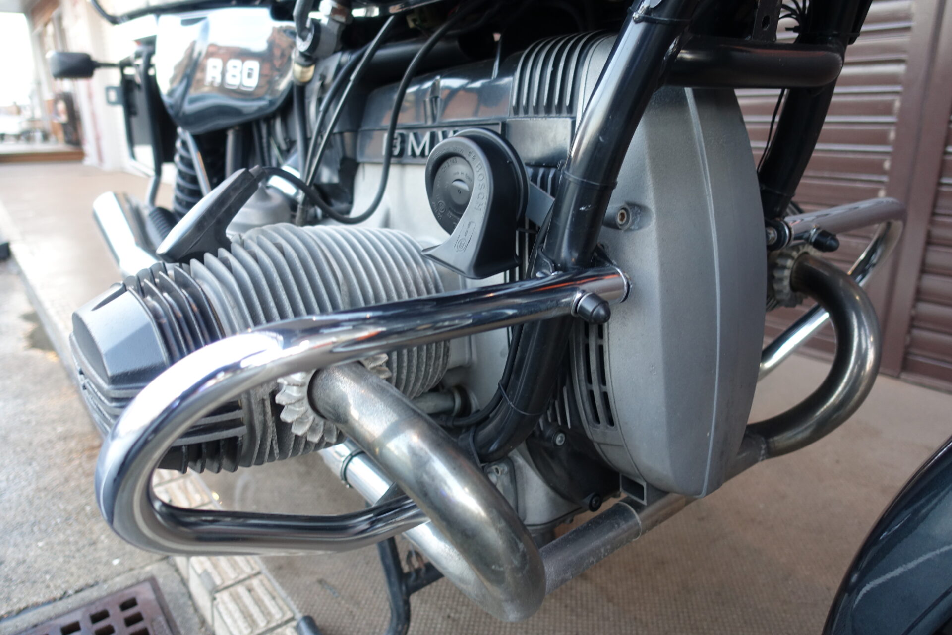 BMW R80 リトモセレーノスリップオンマフラー | Escape Bike