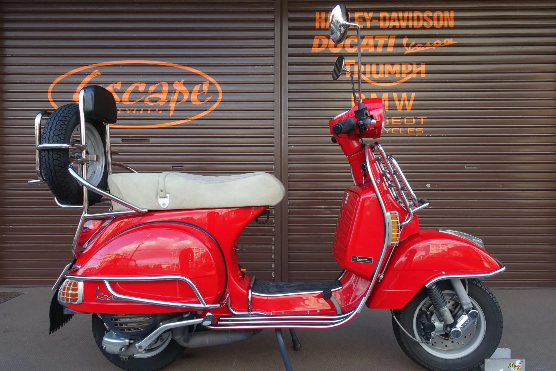 VESPA PX150 Euro3 グリップヒーター 前後キャリア フロントバンパー 