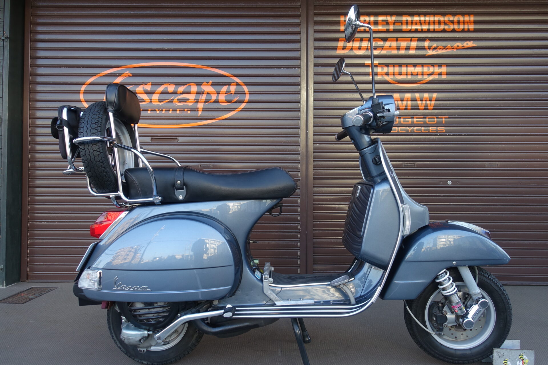 VESPA PX150 Euro3 ドロミテグレイメタリック SIProad2マフラー 3Way