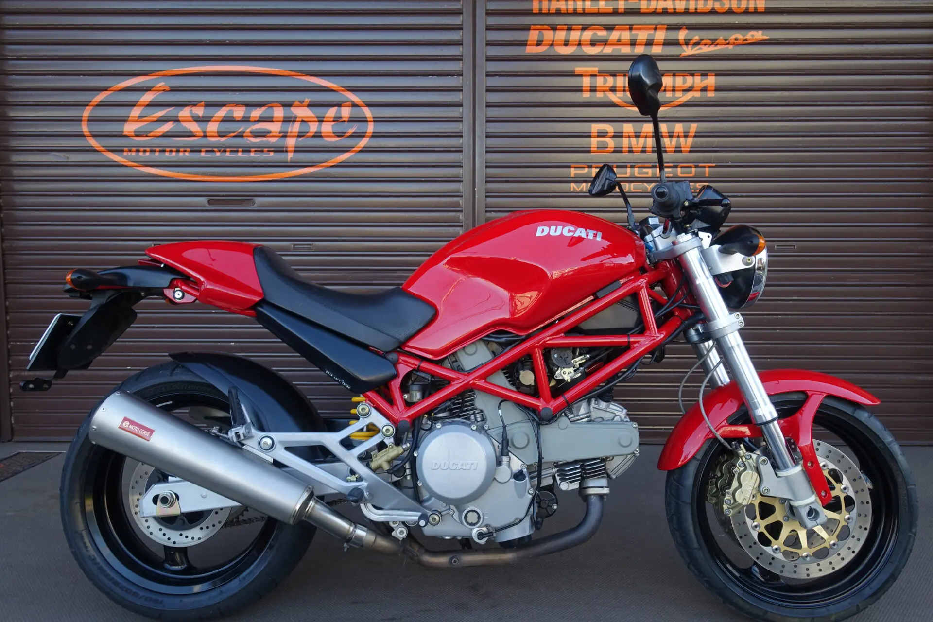 DUCATI モンスター400ie モトコルセスリップオンチタンマフラー