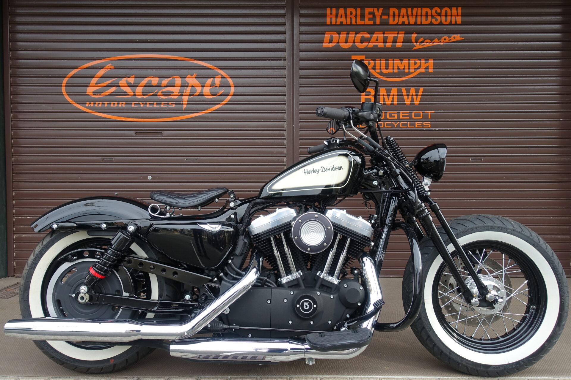 XL1200X フォーティエイト カスタムペイント 74スプリンガー ラローサソロシート バーリーサス スーパーチューナープロ