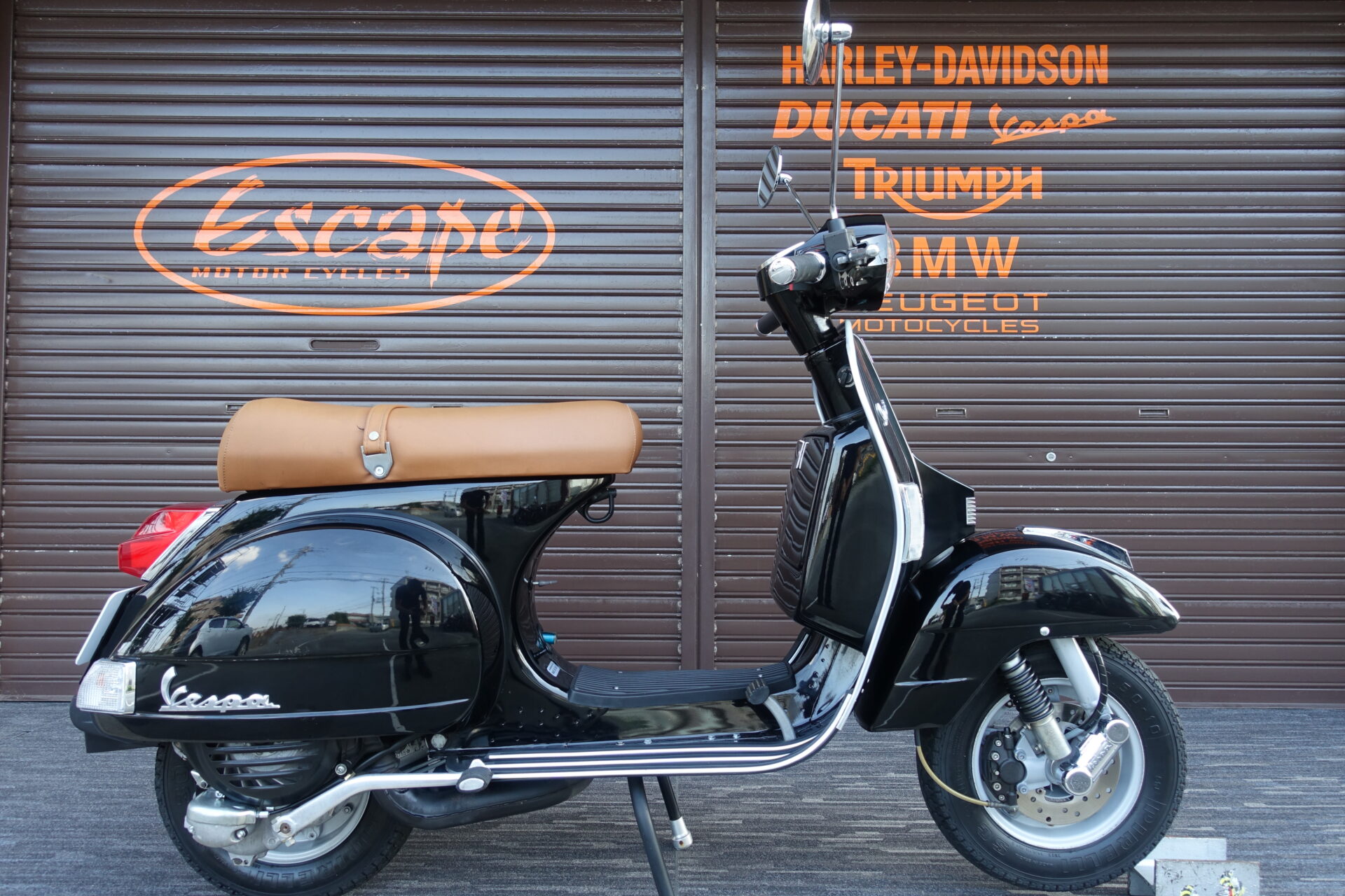 VESPA PX125 FL2 キャメルシート サイドスタンド