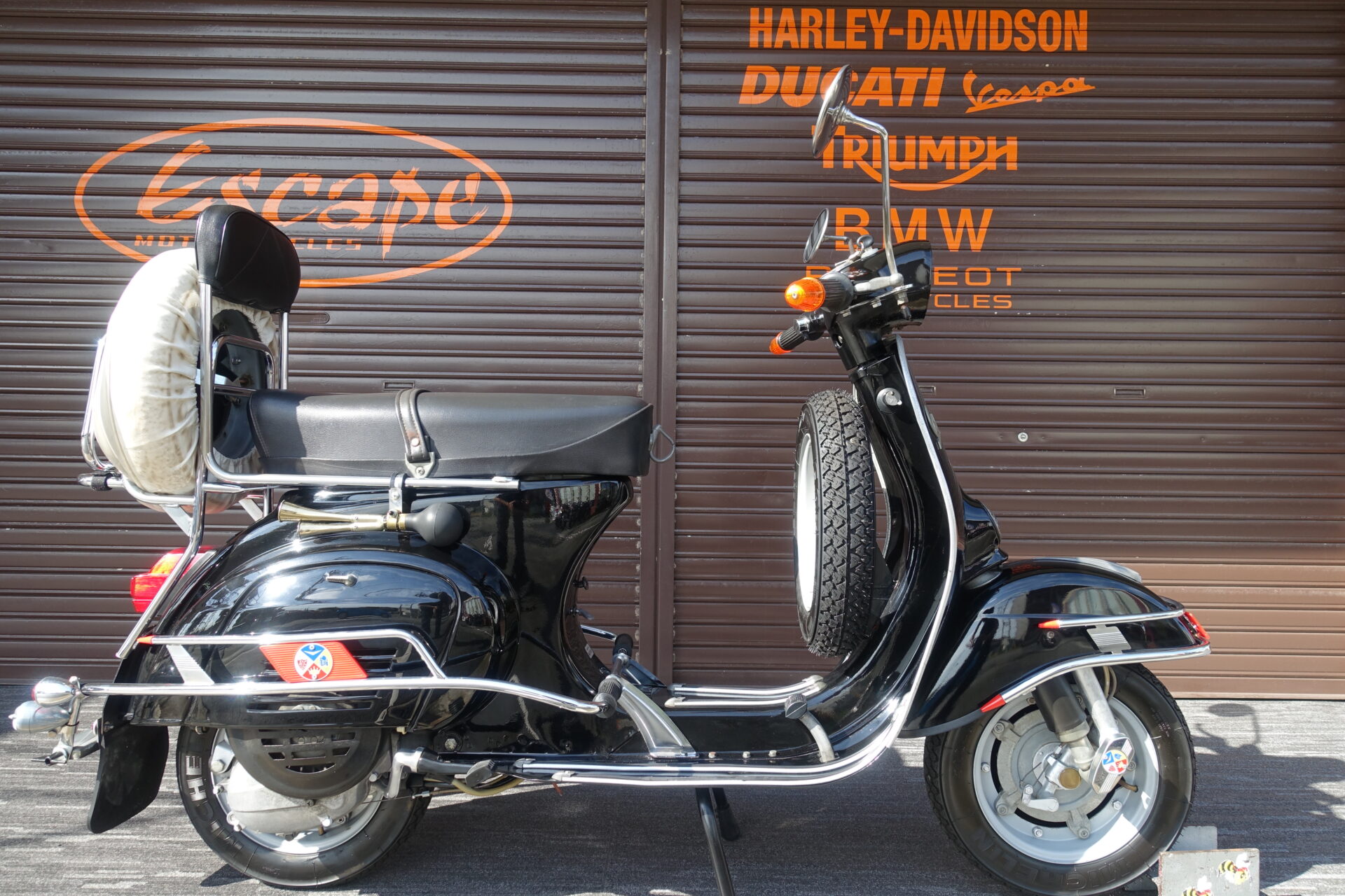 VESPA 125ET3 MOD'Sカスタム LeoVinceチャンバー 3Wayリアキャリア サイドバンパー フェンダーバンパー
