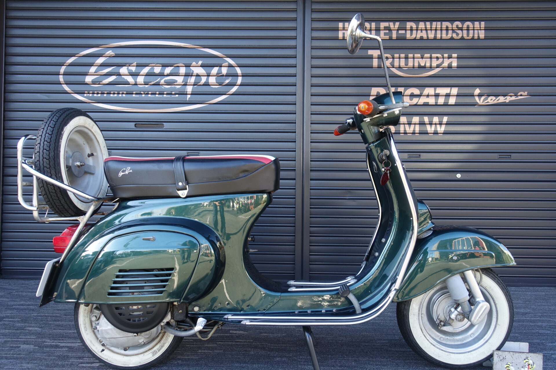 VESPA 100 2wayリアキャリア トリコローレシート